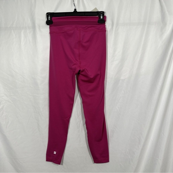 NWT‎ $88 SWEATY BETTY [ XS 4 US ] All Day Crossover Waist Leggings in Phlox Pink - Picture 11 of 14